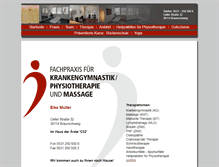 Tablet Screenshot of physiotherapie-bs.de